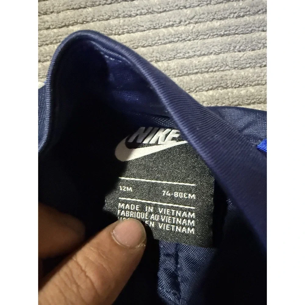Baby Boys Nike Tape Tracksuit Age 12 Months Navy Blue Poly